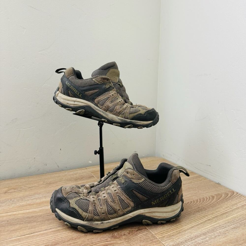 Merrell Accentor 3 Hiking shoe brown leather mens size 7.5